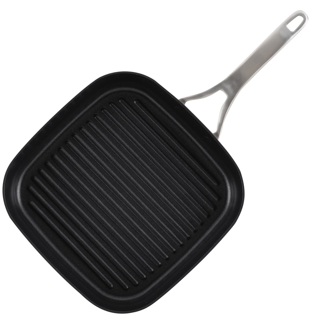 Calphalon Premier Hard-Anodized Nonstick 11-Inch Square Grill Pan, Black