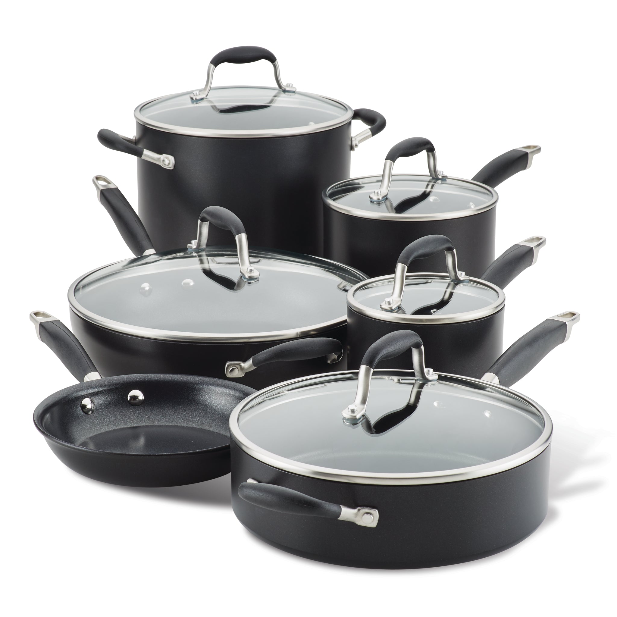 Advanced Hard-Anodized Nonstick 11-Piece Cookware Set - Thumbnail 4