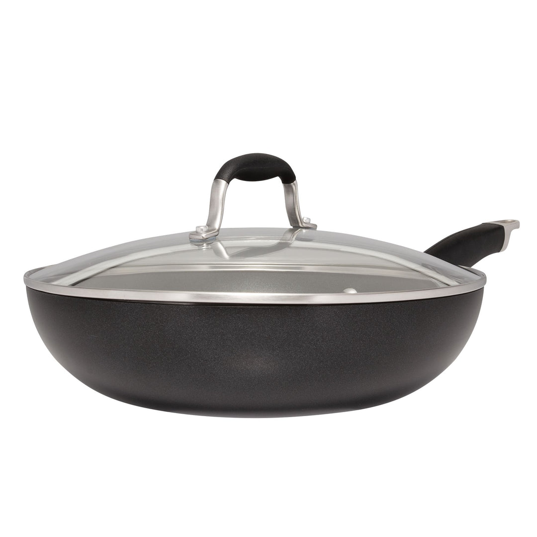 Anolon Advanced Hard Anodized Nonstick Ultimate Pan with Lid, 12