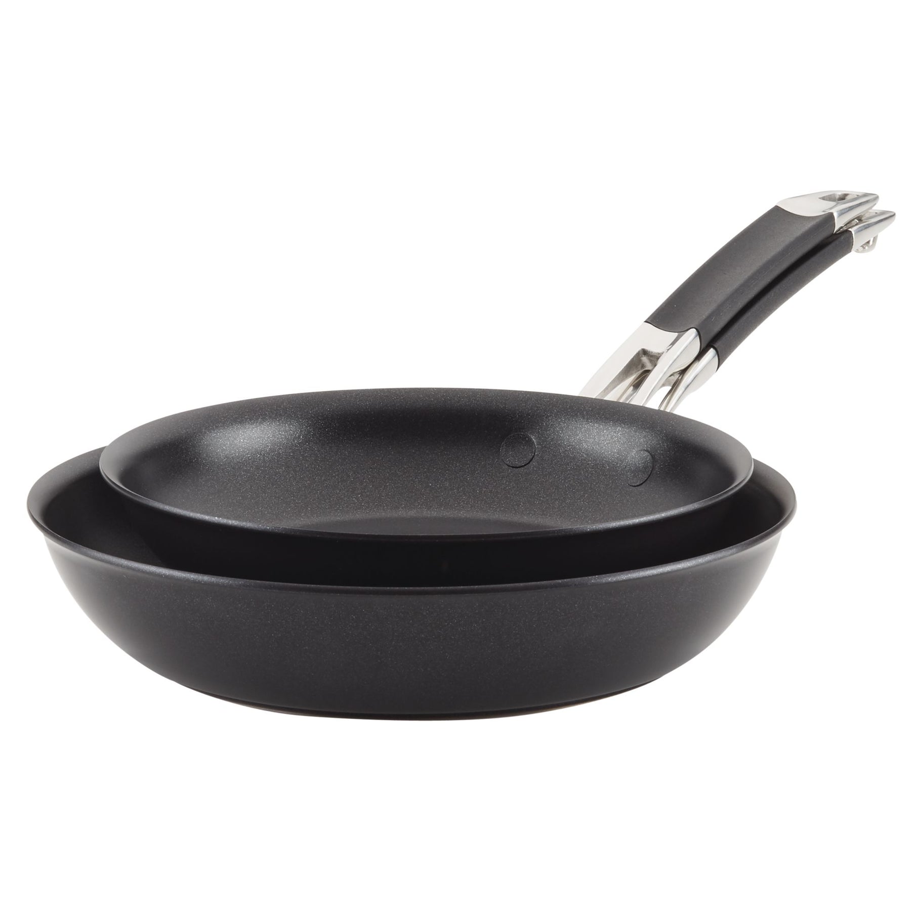 Anolon SmartStack Hard-Anodized Duel Riveted Cookware Set - Black, Pack of  10 for sale online