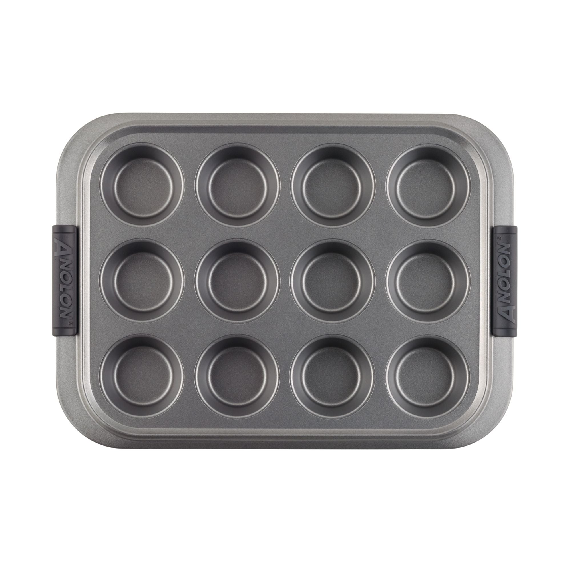 Muffin Pan with Lid and Silicone Grips Anolon