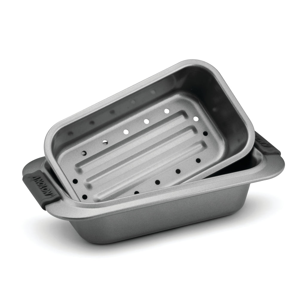 Stone & Clay & Large Loaf Pan - Carbon Steel Non-Stick Bakeware with  Removable Silicone Handles - Perfect for Pound Bread Loaves, Cakes,  Meatloaf