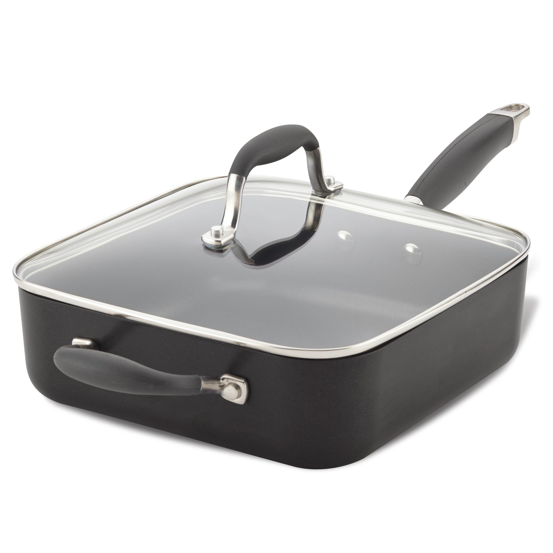 4-Quart Square Sauté with Lid and Helper Handle – Anolon