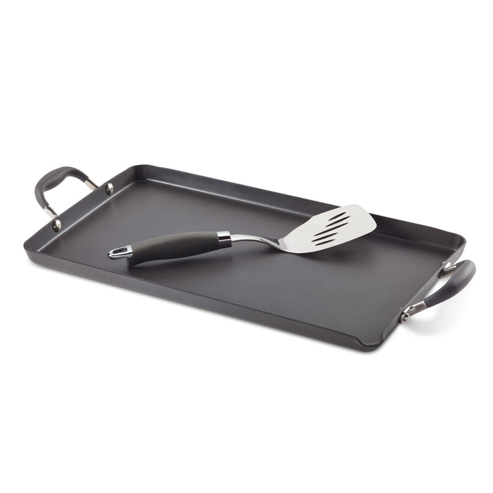 10-Inch x 18-Inch Double Burner Griddle with Mini Turner