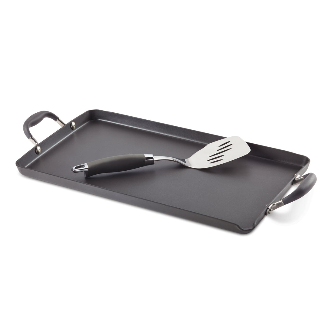 10-Inch x 18-Inch Double Burner Griddle with Mini Turner – Anolon